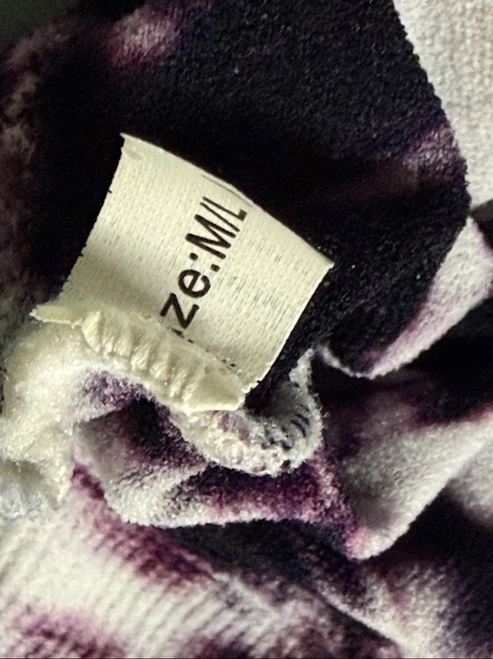Cream and black pattern tie-dye footless tights NWOT